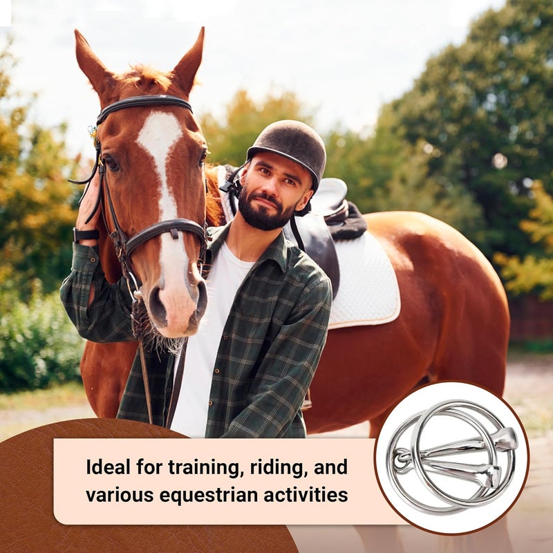 BRINGERPET Store Ring Snaffle Bit for Horse, Iron - Image 5